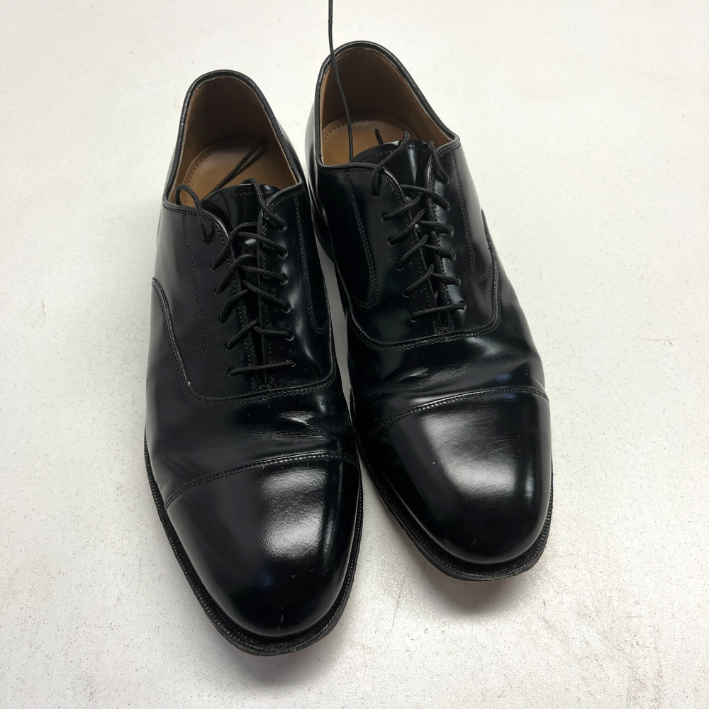 Johnston & Murphy Optima Comfort Mens 9.5 Black Leather Dress Shoes